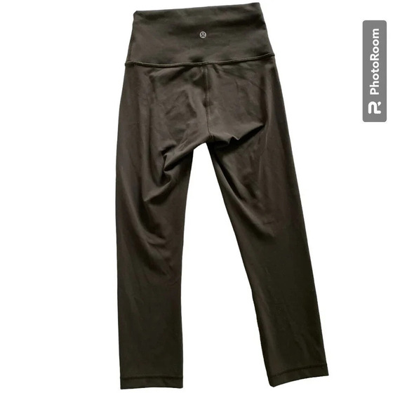 LULULEMON Wunder Train High-Rise Crop 21" Leggings Dark Olive Size 4 - Picture 4 of 12